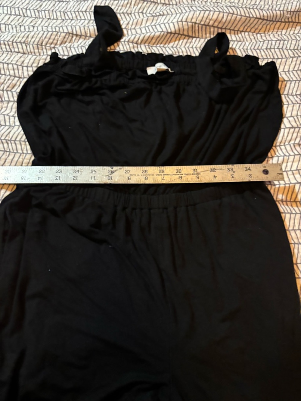 LOFT Black Elastic Waist Jumpsuit